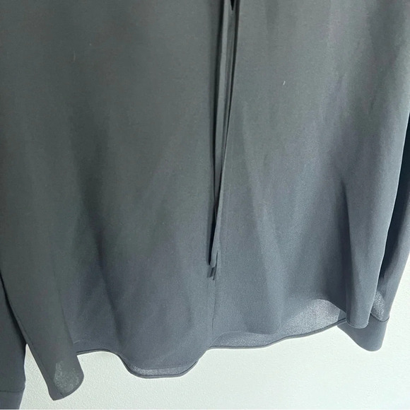 NWOT A.L.C. Danielle Long Sleeve Silk Blouse Black Tie Neck Casual Women’s 6 - Picture 4 of 11